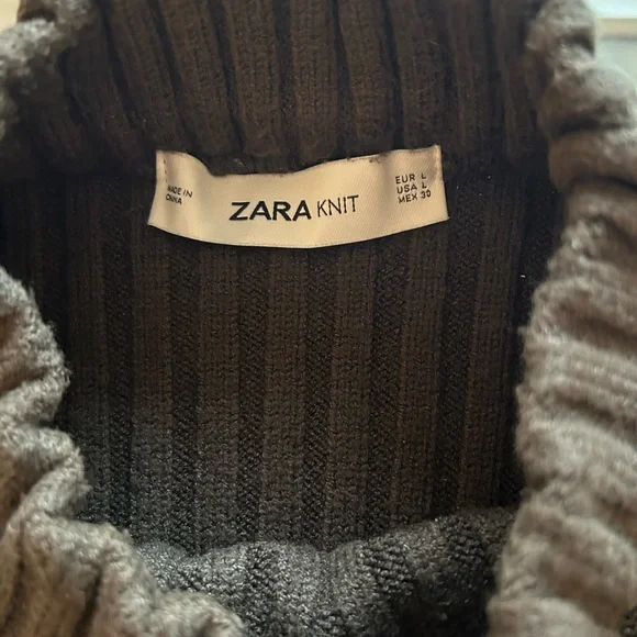 ZARA Chunky Knit Cropped Sweater - Picture 3 of 3